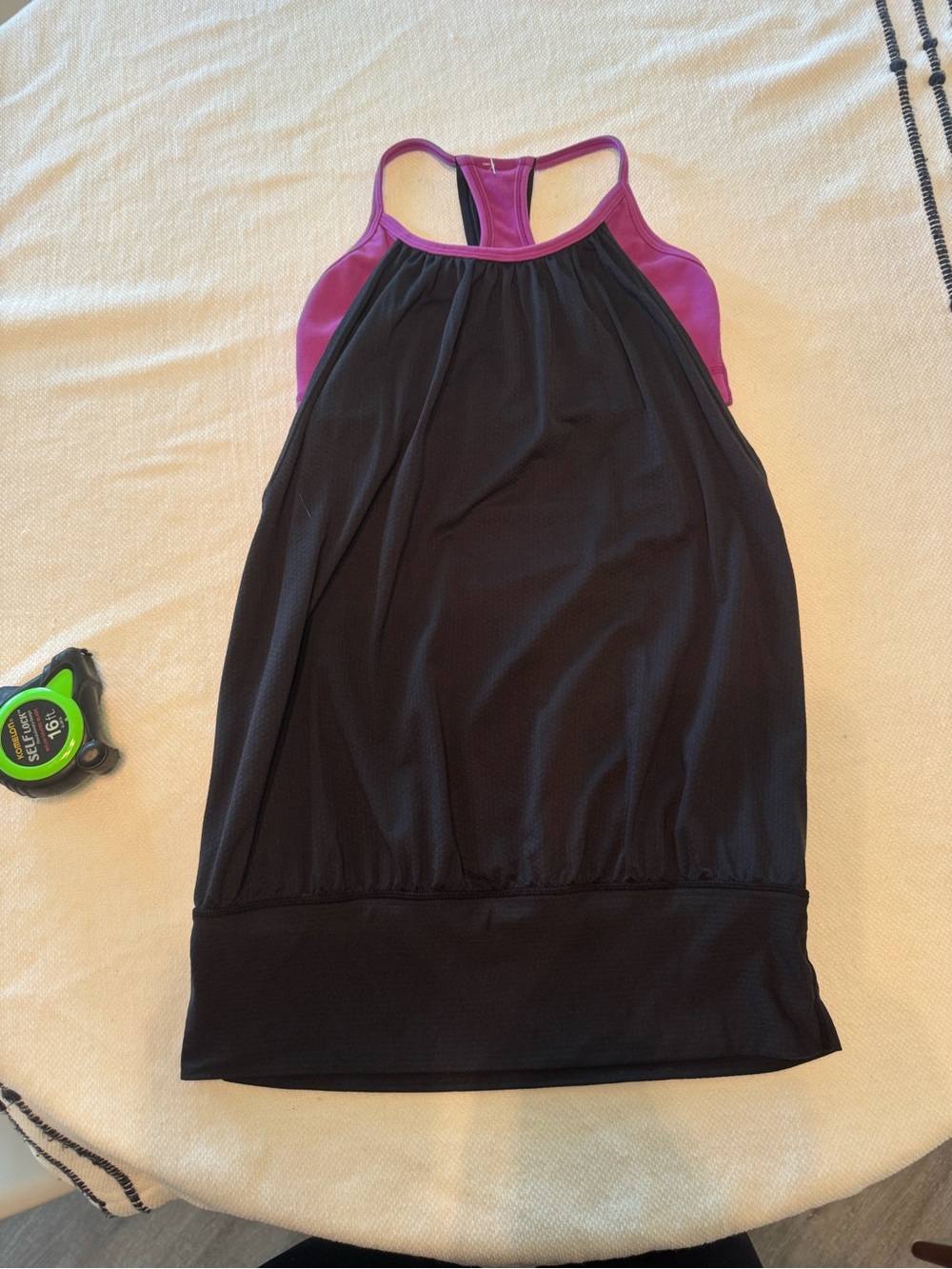 lululemon athletica Black and Purple Tank Top